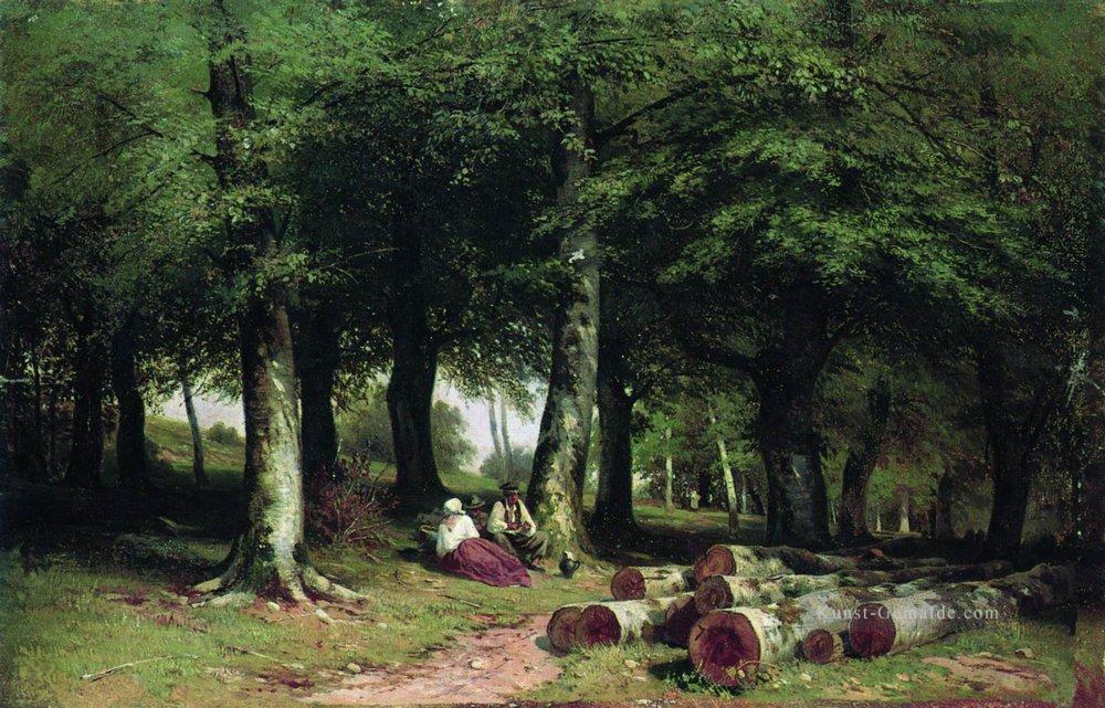 im Hain 1869 klassische Landschaft Ivan Ivanovich Wald Ölgemälde